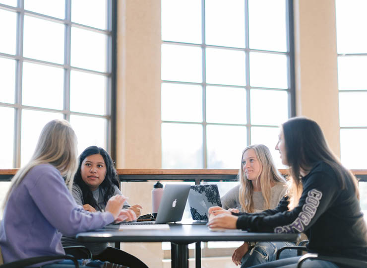 USF students studying